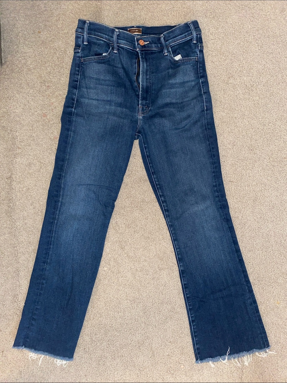 MOTHER Men's Medium-Dark Blue Straight Jeans